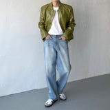 ボルトコートレザージャケット / OA bolt coated leather jacket (3 colors)