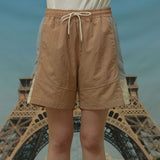 Color block nylon short pants (6549350219894)