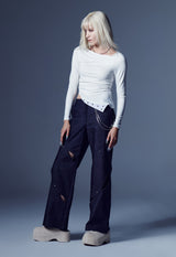オフバランスジャージートップ / OFF- BALANCE JERSEY TOP (WHITE)