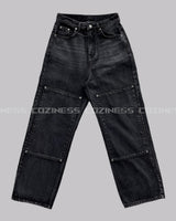 GMダブルスクエアデニムパンツ / GM Double Square Denim Pants (XS ~ L)