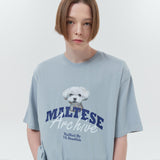 マルチーズキャプテンゴーレムTシャツ/Maltese captain GOOREUM half sleeve tshirt