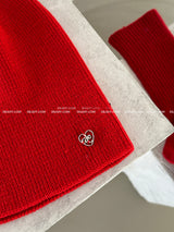 Jewelry ribbon red beanie