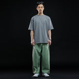 オーバーフィットマシュマロポイントショートスリーブT/OVERFIT MARSHMALLOW POINT SHORT-SLEEVED T-DEEP GRAY