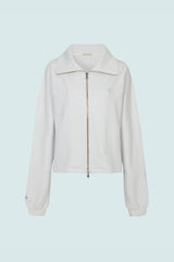 ROUND TWO WAY COLLAR ZIP (WHITE)