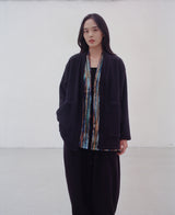 WARM-FLEECE HERITAGE CARDIGAN (Black) / ウォームフリースヘリテージカーディガン