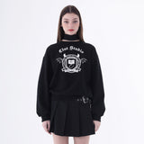 バンブッククラブスウェットシャツ/0 7 banned book club sweatshirt - BLACK