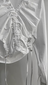 ホールドシャーリングシャツ/HOLD SHIRRING SHIRT