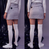 WHITE denim skirt (6591802507382)