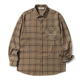 Layla endless love Fluff Mood Check shirt S24 Brown (6550275227766)