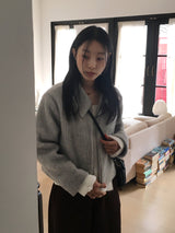 [Wool 50] Milko Mohair Short Collar Jacket