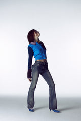 ROSE BOOTS CUT DENIM # VINTAGE BLUE