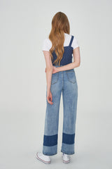 2トーンミックスロールアップデニムパンツ/TWO TONE MIXED ROLL UP DENIM PANTS [6605]