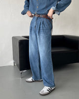 LE コールマンデニム半袖シャツ / LE Coleman Denim Short-Sleeved Shirt (Set - Up / 1 color)