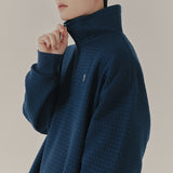 ワッフルエンボスタートルネック / WAFFLE EMBOSS TURTLENECK_NAVY