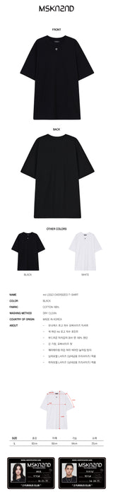 mii ロゴオーバーサイズTシャツ / mii LOGO OVERSIZED T-SHIRT BLACK