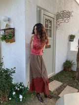 Gorgeous backless sleeveless top