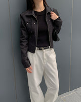 Denim rivet jacket