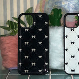 vintage black ribbon case (black)