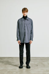 balmacaan welt pocket shirt jacket grey (6615507861622)