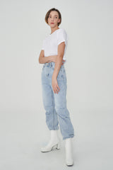 アジャスタブルデニムジョガーパンツ/ ADJUSTABLE DENIM JOGGER PANTS [6100]