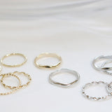 ウェーブデイリーリングセット / Wave Daily Ring 5 set / 2 color