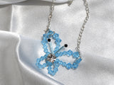 Sky Blue Butterfly Necklace