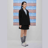 Kairo shirring jacket (black) (6684260270198)