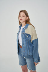 ニットデニムジャケット/ KNIT DENIM JACKET [6673]