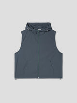 サマーナイロンフードベスト / Summer nylon hood vest 5color