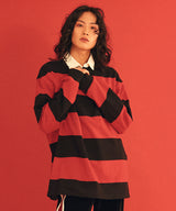 01ヘルボーイラグビーシャツ / 0 1 hell boy rugby shirt (4579918774390)
