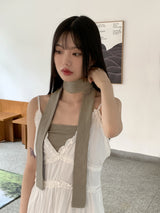 メイチフェスティバル タイシャーリングクロップタンクトップマフラーセット / [Muffler Set] Meichi Festival Tie Shirring Crop Tank Top