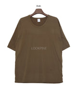 Drop Shoulder Cotton T-Shirt (6686730092662)