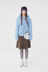 ウィティーバニーフーディージップアップ／WITTY BUNNY HOODIE ZIP UP [LIGHT BLUE]
