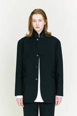 Hidden Leather Blazer (6683708784758)