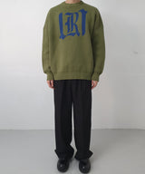 RE:ON RELAXED KNIT SWEATER (KHAKI)