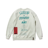 TYPO OVERSIZED HEAVY SWEAT CREWNECK BEIGE / BLACK (4626253152374)