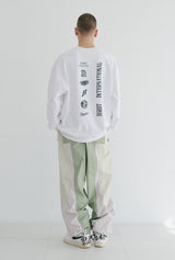 マルチロゴクルーネック / BSR2223FWPO073 MULTI LOGO CREWNECK WHITE