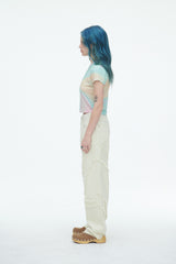 コンマデニムパンツ/Comma Denim Pants Cream