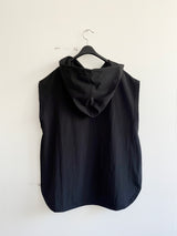 Hood long vest