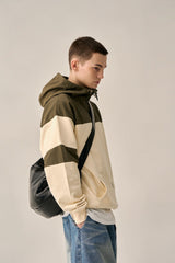 COLOR TONING PATTERN ANORAK -IVORY