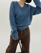 RajVネックニット/Raj V-neck Knit (6color)