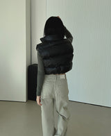 クロップパディドベスト/Crop Padded Best (4color)