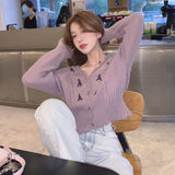 purple floral cardigan (6676062404726)