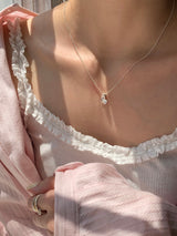 ヒルトンムーンストーンハートネックレス / [925silver] Hilton Moonstone Heart Necklace