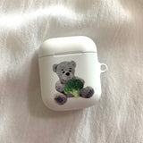 ブロッコリーAirPodsケース / broccoli bear airpods case (white)