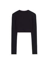 ドリームイズノーウェアクロップTシャツ/DREAM IS NOWHERE LS CROP T-SHIRT BLACK
