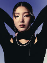 no.170ブラックネックレス/no.170 necklace black