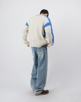 フィードカラーエフェクトウェーブリブドニット / feed color effects wave ribbed knit 2color