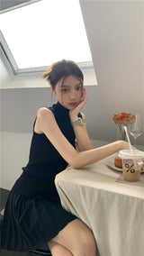 アンフッテッドトップ スカート ツーピース/Unfooted Top Skirt Two Piece
