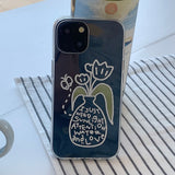 White - LOVE VASE Phone Case